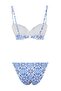Çini Desenli Fırfırlı Balconette Kaplı Regular Düşük Bel Bikini Takımı TBESS23BT00007 - 8