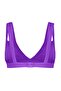 Mor Üçgen Cut Out Detaylı Bikini Üstü TBESS20BU0202 - 9