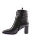 Black Wrinkled Women's Heeled Boots - Belt Detailed 2110162821 - 3