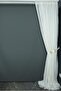Pasta Model Gold Glitter Off White Color Ready Made Planted Pleated Tulle Curtain 300*260 - 8