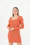 Women's Cinnamon Sleeve Pleated Princess Sleeve Dress (KNITWEAR) - 4