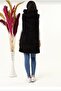 Hooded Zippered Plush Vest Cardigan - 6