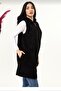 Hooded Zippered Plush Vest Cardigan - 2