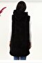 Hooded Zippered Plush Vest Cardigan - 5