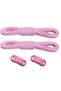 Takbırak New Generation Practical Laces, Shoelace, Clip-on Elastic Boots, Children, Shoelaces, Pink - 2