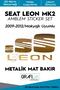 Seat Leon Mk2 Emblem Covering Sticker Set 2009-2012/ Make-up