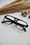 Blue Light Protective Glasses Unisex Screen Goggles Optical Compatible Change Glass Black Frame Transparent Glass - 3