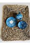 Mother's Day Special Blue Daisy Single Coffee Cup and Bowl Turkish Delight Bowl