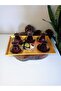 Hand Painted Gold Gilded Tea Coffee Promise Engagement Service Presentation Decorative Tray