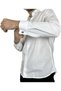 Men's White Groom Suit Ankle Collar Cufflinks Slim Fit Shirt - 3