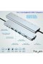 Macbook Air M2 Type-C Compatible Coupler 8 In 1 Ethernet SD USB HDMI Hub Converter - 8