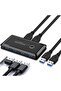 4686 USB 3.0 4 Port Hub 2 Compatible Case Pc Computer Kvm Switch Splitter Multiplexer