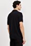 Men's Black Comfort Fit Polo Neck T-Shirt - 5