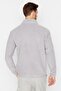 Gri Regular/Normal Kesim Fermuarlı Sıcak Tutan Kalın Anti-pilling Polar Sweatshirt TMNAW23HI00050 - 5