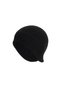 Unisex Black Fingerless Cut-Off Half Finger Winter Fleece Gloves - Beanie with Fleece Headphones Set of 2 - 3