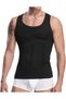 Toscana Men's Extra Belly Firming Corset Undershirt Black Color