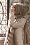 Women's Luxury Medina Silk Shawl Beige-4