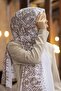 Women's Luxury Medina Silk Shawl Beige - Mink