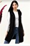 Hooded Zippered Plush Vest Cardigan - 4