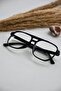 Blue Light Protective Glasses Unisex Screen Goggles Optical Compatible Change Glass Black Frame Transparent Glass - 5