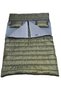Neo -23 350 g Fiber + 200 Gr Plush Fleece Padded Hat Double Sleeping Bag Khaki - 3