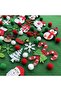 Christmas Ornament Mixed Figure Pompom 25 Pieces - 3