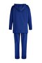 Cobalt Blue Hooded Slogan Printed Knitted Tracksuit Set Tctaw23En00059 - 8