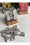 New Year's New Year 15-Piece Shiny Glittery Bow Decoration Pine Tree Package Gift Ornament Boxed Silver - 3