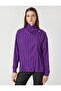 Draped Collar Button Blouse - 3