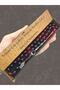 Valentine's Day Rosary, Red Black Moire Wooden Boxed Rosary