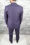 Men's Purple Slim Fit Narrow Cut Mono Collar Suit - 3