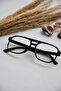 Blue Light Protective Glasses Unisex Screen Goggles Optical Compatible Change Glass Black Frame Transparent Glass