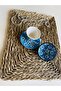 Mother's Day Special Blue Daisy Single Coffee Cup and Bowl Turkish Delight Bowl - 2