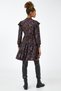 Women's Long Sleeve High Collar Floral Dress 3wal80022ık - 4