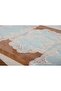 Nadide Luxury Laced Glitter Linen Fabric Mint Living Room Set 5 Pieces - 1366 - 5