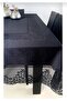 Black Tulle Tablecloth Carefree Tablecloth 160 X 220 Cm Stain Resistant 8 12 Person Tablecloth - 4