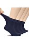 Women (36 - 40) Cotton Combed Cotton Diabetic Socks Candy Socks Elasticless and Anti-Odor Socks 4 Pieces - 3