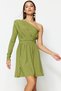 Light Green A-Line Window/Cut Out Detailed Short Stylish Evening Dress Graduation Dress Tprss23El00032 - 2