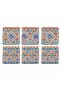Natural Stone Coaster 6-Piece String Model D (boho Theme) - 2
