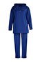Cobalt Blue Hooded Slogan Printed Knitted Tracksuit Set Tctaw23En00059 - 6