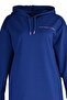 Cobalt Blue Hooded Slogan Printed Knitted Tracksuit Set Tctaw23En00059 - 7