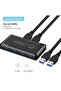 4686 USB 3.0 4 Port Hub 2 Compatible Case Pc Computer Kvm Switch Splitter Multiplexer - 4