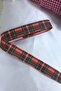 New Year 2026 Gift Packaging Ribbon Black Red Striped Price Is for 1 Meter – New Year Ornament - 2