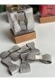 New Year's New Year 15-Piece Shiny Glittery Bow Decoration Pine Tree Package Gift Ornament Boxed Silver