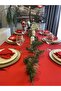 Royal Linen Textured Tablecloth Red - 3