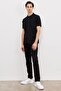 Men's Black Comfort Fit Polo Neck T-Shirt - 2