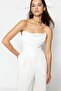 Ecru Boning Detail Knit Satin Bustier TPRSS23BS00006 - 2