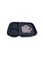 Smoked Smart Rectangular 3 Compartment Storage Container - 2