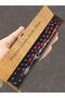 Red Black Moire Wooden Boxed Rosary