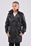 Genuine Leather Children's Trench Coat - 3